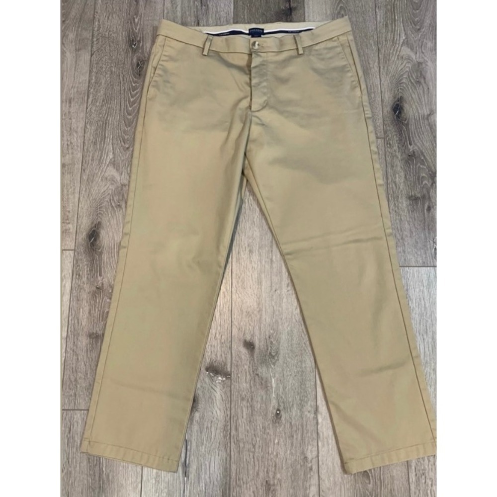 Dockers Classic Fit Signature Khaki Pants Tan Mens Retro Minimalist 38x30 - Picture 2 of 7